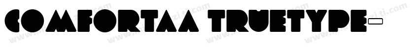 comfortaa truetype字体转换
